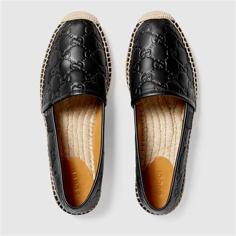 leather gucci espadrilles|Gucci leather espadrilles women.